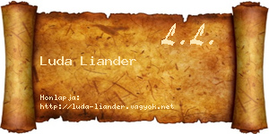 Luda Liander névjegykártya
